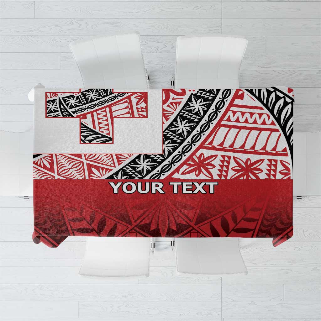 Malo e lelei Tonga Tablecloth Ngatu Tokelau Feletoa Fata Traditional Polynesian Pattern LT9 Red - Polynesian Pride