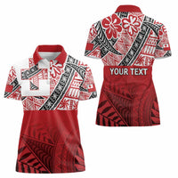 Malo e lelei Tonga Women Polo Shirt Ngatu Tokelau Feletoa Fata Traditional Polynesian Pattern