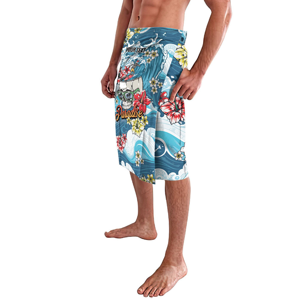 Hawaii Santa Skeleton Surfing Personalized Lavalava Mele Kalikimaka i Iulai!