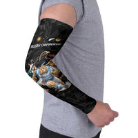 Custom Rugby Southern Hemisphere Arm Sleeves Argentina AUNZ South Africa Mascot Black LT9 - Polynesian Pride