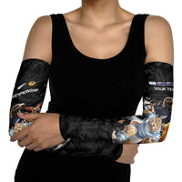 Custom Rugby Southern Hemisphere Arm Sleeves Argentina AUNZ South Africa Mascot Black LT9 - Polynesian Pride