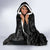 Custom Rugby Southern Hemisphere Hooded Blanket Argentina AUNZ South Africa Mascot Black - Polynesian Pride