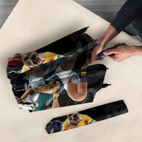 Custom Rugby Southern Hemisphere Umbrella Argentina AUNZ South Africa Mascot Black LT9 - Polynesian Pride