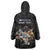 Custom Rugby Southern Hemisphere Wearable Blanket Hoodie Argentina AUNZ South Africa Mascot Black - Polynesian Pride
