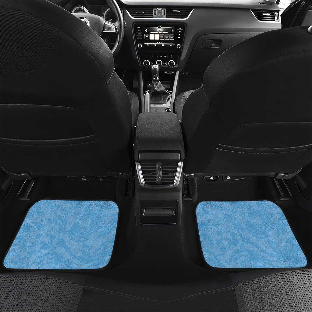 Custom Rugby Southern Hemisphere Car Mats Argentina AUNZ South Africa Mascot Blue - Polynesian Pride