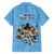 Custom Rugby Southern Hemisphere Family Matching Summer Maxi Dress and Hawaiian Shirt Argentina AUNZ South Africa Mascot Blue - Polynesian Pride