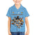 Custom Rugby Southern Hemisphere Family Matching Summer Maxi Dress and Hawaiian Shirt Argentina AUNZ South Africa Mascot Blue - Polynesian Pride