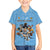 Custom Rugby Southern Hemisphere Kid Hawaiian Shirt Argentina AUNZ South Africa Mascot Blue - Polynesian Pride