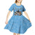 Custom Rugby Southern Hemisphere Kid Short Sleeve Dress Argentina AUNZ South Africa Mascot Blue - Polynesian Pride