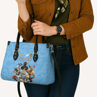Custom Rugby Southern Hemisphere Leather Bag Argentina AUNZ South Africa Mascot Blue LT9 - Polynesian Pride