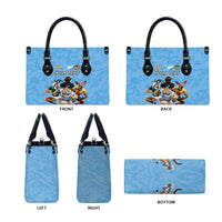 Custom Rugby Southern Hemisphere Leather Bag Argentina AUNZ South Africa Mascot Blue LT9 - Polynesian Pride