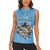 Custom Rugby Southern Hemisphere Women Sleeveless Polo Shirt Argentina AUNZ South Africa Mascot Blue - Polynesian Pride