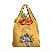 Custom Rugby Southern Hemisphere Grocery Bag Argentina AUNZ South Africa Mascot Gold - Polynesian Pride