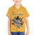 Custom Rugby Southern Hemisphere Kid Hawaiian Shirt Argentina AUNZ South Africa Mascot Gold - Polynesian Pride