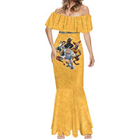 Custom Rugby Southern Hemisphere Mermaid Dress Argentina AUNZ South Africa Mascot Gold - Polynesian Pride