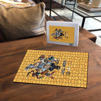 Custom Rugby Southern Hemisphere Puzzle Argentina AUNZ South Africa Mascot Gold LT9 - Polynesian Pride