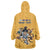 Custom Rugby Southern Hemisphere Wearable Blanket Hoodie Argentina AUNZ South Africa Mascot Gold - Polynesian Pride