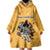 Custom Rugby Southern Hemisphere Wearable Blanket Hoodie Argentina AUNZ South Africa Mascot Gold - Polynesian Pride