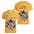 Custom Rugby Southern Hemisphere Women V-Neck T-Shirt Argentina AUNZ South Africa Mascot Gold - Polynesian Pride