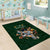 Custom Rugby Southern Hemisphere Area Rug Argentina AUNZ South Africa Mascot Green - Polynesian Pride