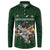 Custom Rugby Southern Hemisphere Button Sweatshirt Argentina AUNZ South Africa Mascot Green - Polynesian Pride