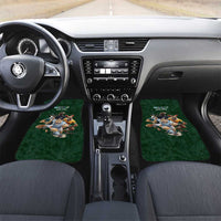 Custom Rugby Southern Hemisphere Car Mats Argentina AUNZ South Africa Mascot Green - Polynesian Pride