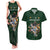 Custom Rugby Southern Hemisphere Couples Matching Tank Maxi Dress and Hawaiian Shirt Argentina AUNZ South Africa Mascot Green - Polynesian Pride