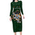 Custom Rugby Southern Hemisphere Family Matching Long Sleeve Bodycon Dress and Hawaiian Shirt Argentina AUNZ South Africa Mascot Green - Polynesian Pride