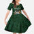 Custom Rugby Southern Hemisphere Family Matching Off The Shoulder Long Sleeve Dress and Hawaiian Shirt Argentina AUNZ South Africa Mascot Green - Polynesian Pride