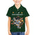 Custom Rugby Southern Hemisphere Family Matching Short Sleeve Bodycon Dress and Hawaiian Shirt Argentina AUNZ South Africa Mascot Green - Polynesian Pride