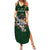 Custom Rugby Southern Hemisphere Family Matching Summer Maxi Dress and Hawaiian Shirt Argentina AUNZ South Africa Mascot Green - Polynesian Pride