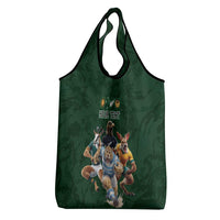 Custom Rugby Southern Hemisphere Grocery Bag Argentina AUNZ South Africa Mascot Green - Polynesian Pride