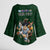 Custom Rugby Southern Hemisphere Kimono Sleeve Blouse Argentina AUNZ South Africa Mascot Green - Polynesian Pride