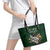 Custom Rugby Southern Hemisphere Leather Tote Bag Argentina AUNZ South Africa Mascot Green - Polynesian Pride