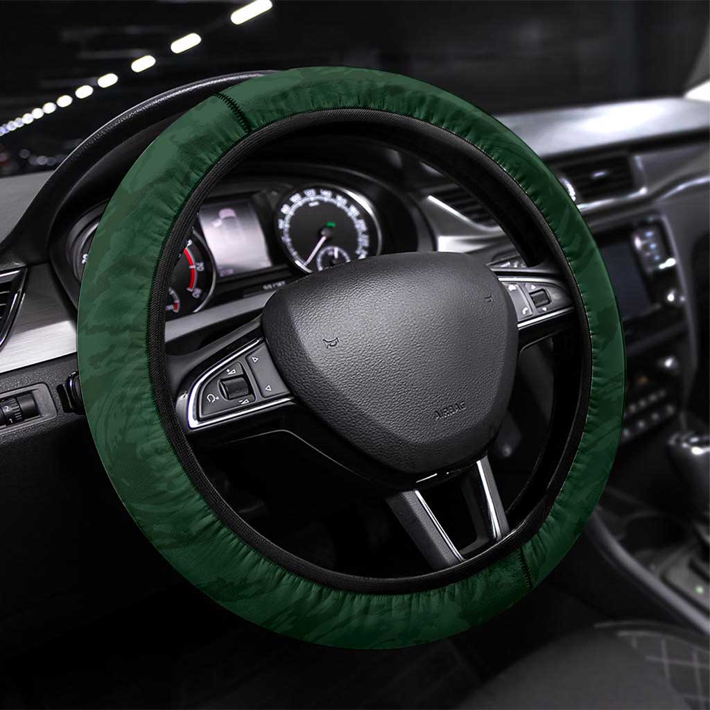 Rugby Southern Hemisphere Steering Wheel Cover Argentina AUNZ South Africa Mascot Green - Polynesian Pride