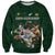 Custom Rugby Southern Hemisphere Sweatshirt Argentina AUNZ South Africa Mascot Green - Polynesian Pride