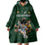 Custom Rugby Southern Hemisphere Wearable Blanket Hoodie Argentina AUNZ South Africa Mascot Green - Polynesian Pride