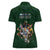 Custom Rugby Southern Hemisphere Women Polo Shirt Argentina AUNZ South Africa Mascot Green - Polynesian Pride