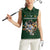 Custom Rugby Southern Hemisphere Women Sleeveless Polo Shirt Argentina AUNZ South Africa Mascot Green - Polynesian Pride