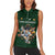 Custom Rugby Southern Hemisphere Women Sleeveless Polo Shirt Argentina AUNZ South Africa Mascot Green - Polynesian Pride