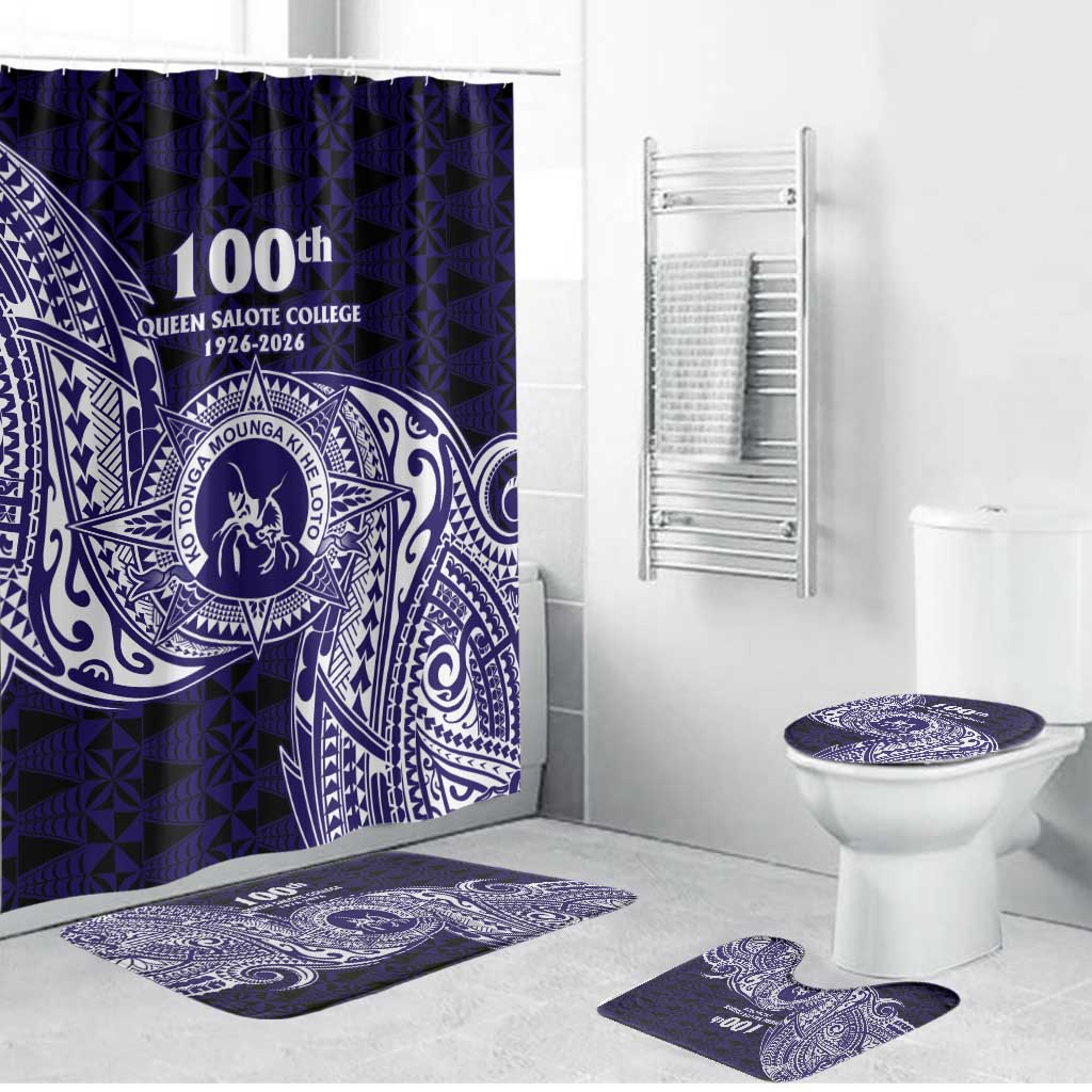 Tonga Queen Salote College 100th Years Bathroom Set Est 1926 Tongan Ngatu Tapa - Polynesian Pride