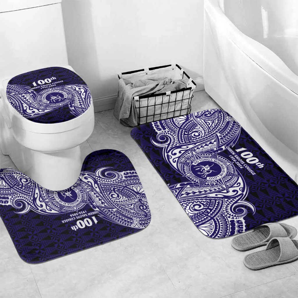 Tonga Queen Salote College 100th Years Bathroom Set Est 1926 Tongan Ngatu Tapa - Polynesian Pride