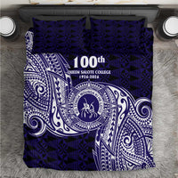 Tonga Queen Salote College 100th Years Bedding Set Est 1926 Tongan Ngatu Tapa - Polynesian Pride