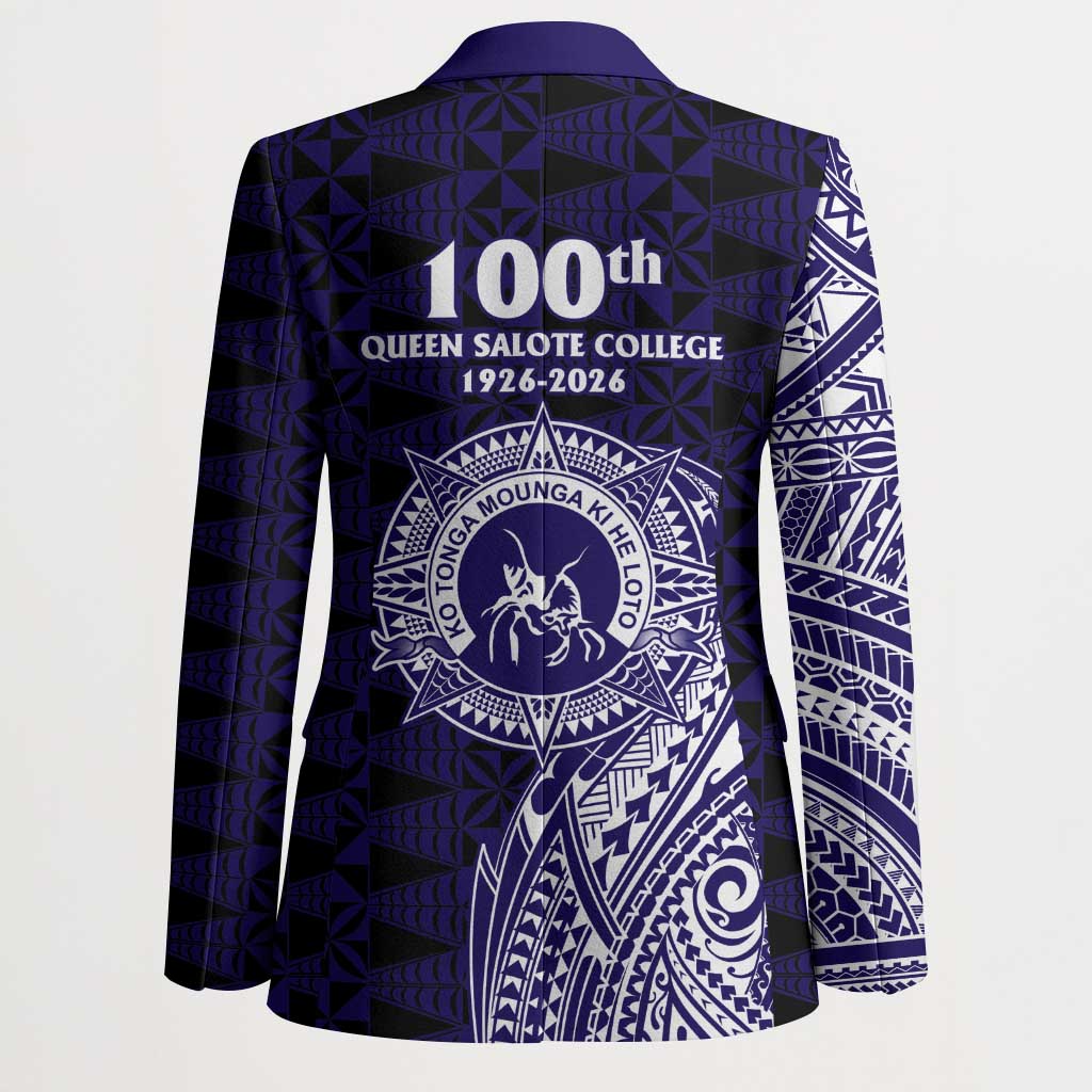 Tonga Queen Salote College 100th Years Blazer Est 1926 Tongan Ngatu Tapa - Polynesian Pride