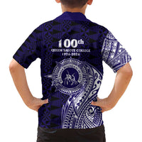 Tonga Queen Salote College 100th Years Family Matching Long Sleeve Bodycon Dress and Hawaiian Shirt Est 1926 Tongan Ngatu Tapa - Polynesian Pride