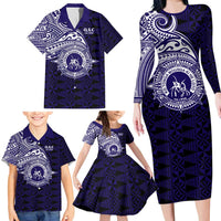 Tonga Queen Salote College 100th Years Family Matching Long Sleeve Bodycon Dress and Hawaiian Shirt Est 1926 Tongan Ngatu Tapa - Polynesian Pride