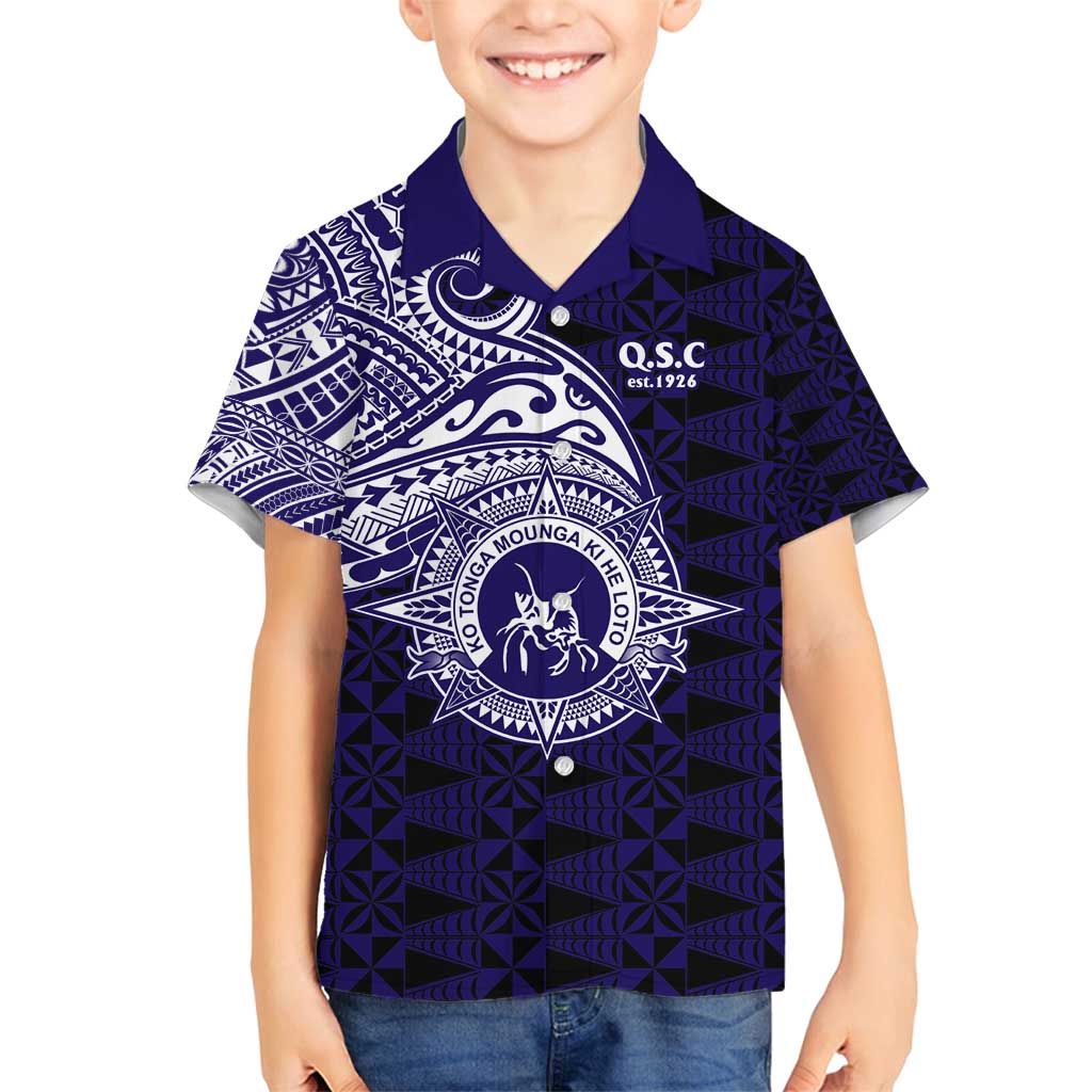 Tonga Queen Salote College 100th Years Family Matching Puletasi and Hawaiian Shirt Est 1926 Tongan Ngatu Tapa - Polynesian Pride