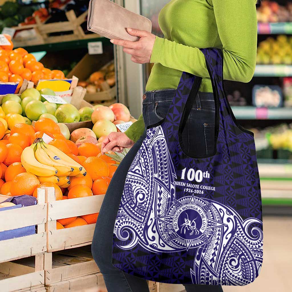 Tonga Queen Salote College 100th Years Grocery Bag Est 1926 Tongan Ngatu Tapa - Polynesian Pride