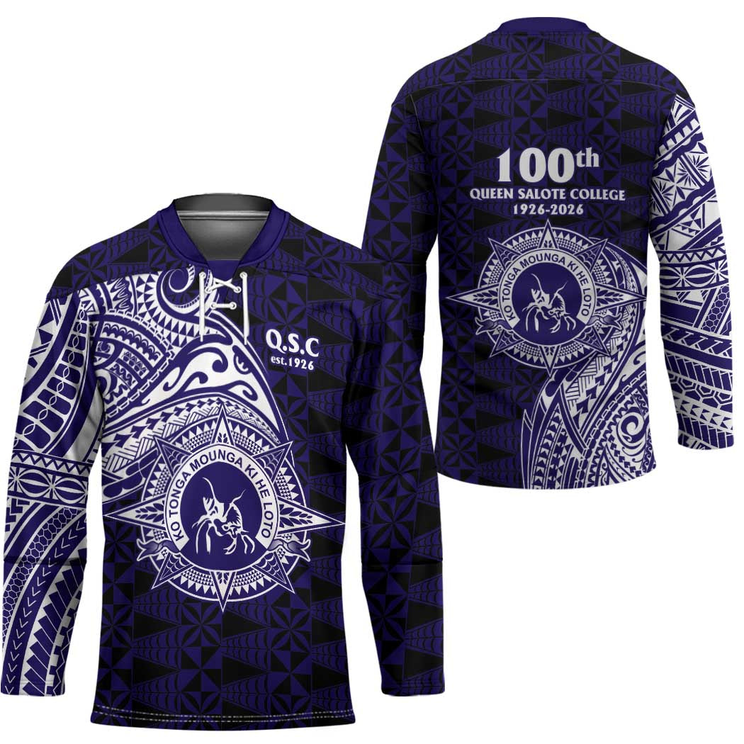 Tonga Queen Salote College 100th Years Hockey Jersey Est 1926 Tongan Ngatu Tapa - Polynesian Pride