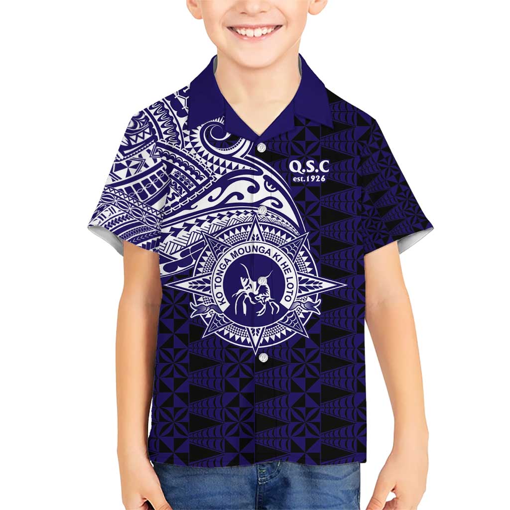 Tonga Queen Salote College 100th Years Kid Hawaiian Shirt Est 1926 Tongan Ngatu Tapa - Polynesian Pride